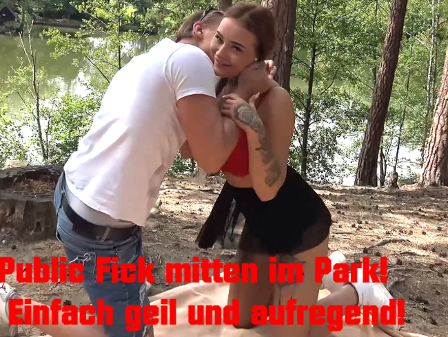 Public Fick mitten im Park! Einfach geil und aufregend!