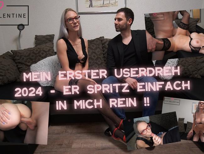 Erster Userdreh 2024, Creampie !! Einfach Reingespritzt !