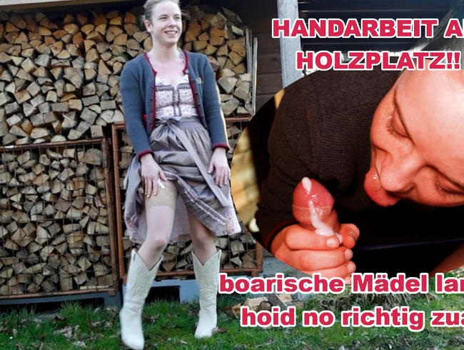 PUBLIC AM HOIZLAGER! Dirndl Bix´n am Prüg´l Wichsen!!!