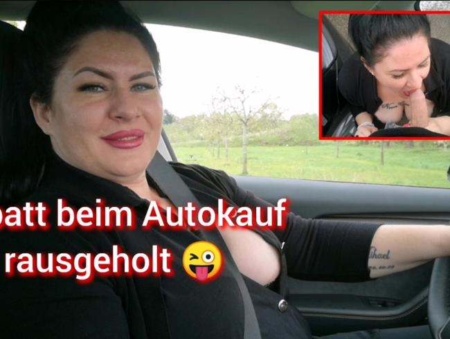 Autokauf endet mit RIESEN SPERMA LADUNG IM GESICHT