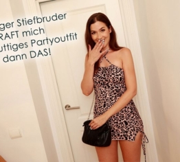 Eifersüchtiger Stiefbruder BESTRAFT mich für mein nuttiges Partyoutfit und dann DAS!