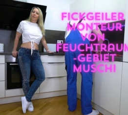 Fickgeiler Monteur von Feuchtraumgebiet Muschi